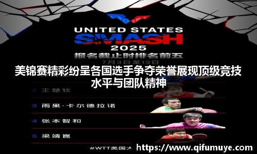 美锦赛精彩纷呈各国选手争夺荣誉展现顶级竞技水平与团队精神